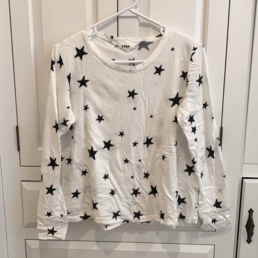 Womens Star Pattern Long Sleeved Tee